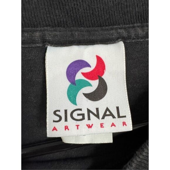 90s Vintage 1995 Wylie Cayote All Over Print Looney Tunes T-Shirt sz L Retro - Picture 6 of 8